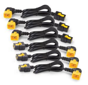 Power Cord Kit (6 Ea)/ Locking/ C19 To C20 (90 Degree) - 0.6m