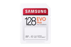 Sd Evo Plus Full-size - 128GB - Flash Card - U3 , 100mb/s - White