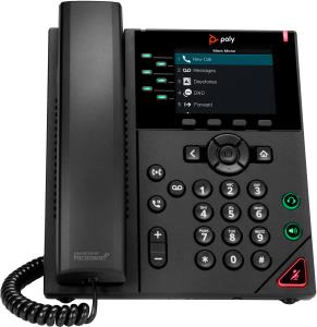 Poly VVX 350 6-Line IP Phone and PoE-enabled GSA/TAA