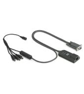 KVM Cat5 Serial Interface Adapter With Power Supply
