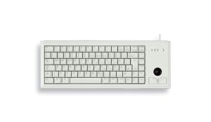 G84-4400 Compact Desktop Ultraflat - Keyboard with Trackball - Corded Ps/2 - Light Gray - Qwertzu German