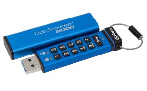Datatraveler 2000 - 64GB USB Stick - USB 3.0 - Aes 256-bit Hardware-based Data Encryption