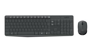 Mk235 Wireless Keyboard / Mouse Grey-2.4GHz-Qwerty Spanish