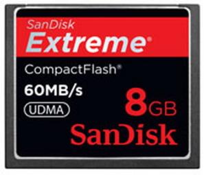 SanDisk Extreme CF - 60MB/s 8GB