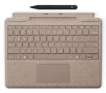 Surface Pro Keyboard With Pen Storage - Oatmeal - Azerty Belgian