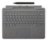 Surface Pro Keyboard With Pen Storage - Platinum - Azerty Belgian