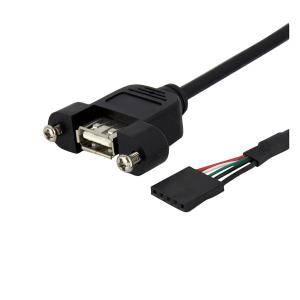 USBa To Header Panel Mount Adapter Cable - USB A Port 91cm