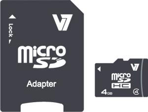 Micro Sdhc Card 4GB With Adapter (vamsdh4gcl4r-2e)