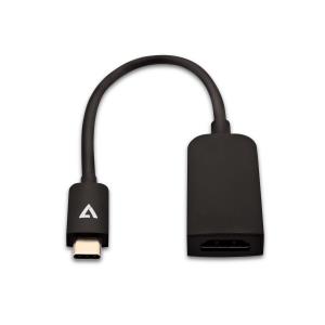 USB-c Male To Hdmi Female Adapter Black Slim