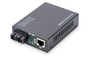 Media Converter, Multimode 10/100Base-TX to 100Base-FX, Incl. PSU SC connector, Up to 2km