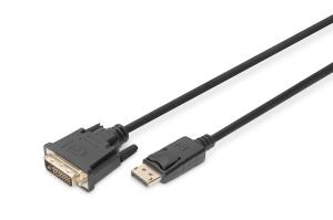 DP - DVI-D cable 3M black DP - DVI w/interlock DP 1.1a