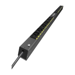 Basic G4 Rack PDU, 0U, 22.5U, C20 input, 3m cord, 1ph, 3.7kW, 16A, 200-240V, 24 outlets (12)C13, (12)C39