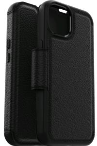 iPhone 14 Case Strada Series Folio Case Shadow (Black) - Propack