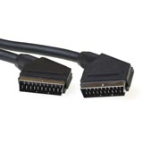 Scart Round Cable With Gold-plated Contacts 2m