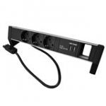 Prolink Desktop Pdu 3x Type F With 2x USB Charger 2a And Empty Module
