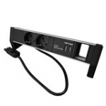 Prolink Desktop Pdu 2x Type F With 2x USB Charger And Empty Module