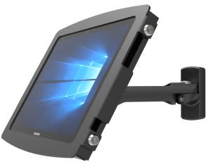 Bundle / Swing Wall Mount Arm + Enclosure for Surface Pro 7 / Galaxy TabPro S - Black