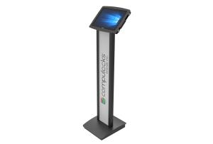 Bundle / BrandMe Floor Stand + Secure Space Enclosure for Surface Pro 7 / Galaxy TabPro S - Black
