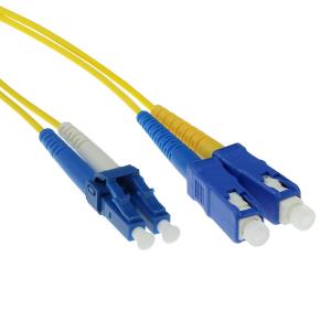 Fiber Patch Cable Lc/sc 9/125m Duplex Singlemode 10m Yellow