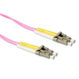 Fiber Patch Cable - LC 50/125 OM4 Duplex - 4m - Violet