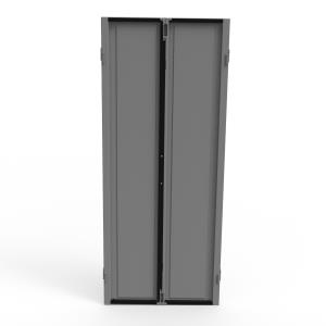Cover Plate Cable Management - Double Door - 600mm - 42u - Black