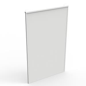 Flexible Side Wall Hpl - 800 X 2200mm - White