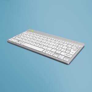 Compact Break Keyboard - White - Azerty French - Wireless
